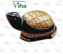 Natural Black Agate Turtle | Tortoise - 170 grams