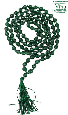 Green Agate Mala 108+1 Beads