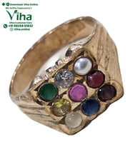 Impon Ring Synthetic Navaratna Stones