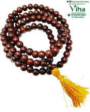 Sengali Mala / Red Sandal Wood Mala - 6 mm