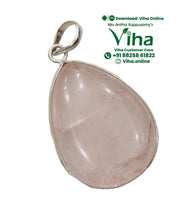 Rose Quartz Pendant Silver