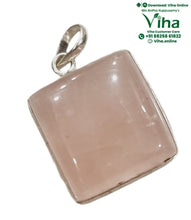 Rose Quartz Pendant Silver