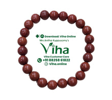 Red Jasper Beads Bracelet