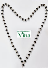Karungali Silver Mala 6mm, 8mm, 10mm / Karungali Wood Silver Mala / Ebony Wood Silver Mala
