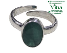 Emerald Silver Ring