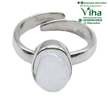 Sphatik Silver Ring