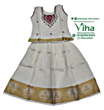 Readymade Pavadai Set With Sleeves / Lehenga Set - 3 to 4 years