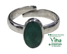 Emerald Silver Ring