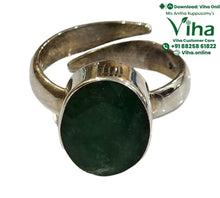 Emerald Silver Ring