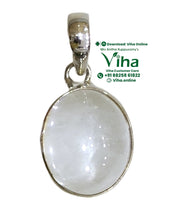 Sphatik Silver Pendant