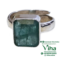 Emerald Silver Ring