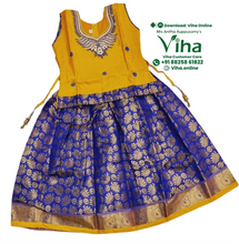 Readymade Pavadai Set With Sleeves / Lehenga Set - 4 to 5 Yrs
