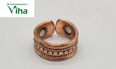 Copper Finger Ring With Magnet