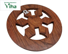 Wooden Key Holder Round Shape Small Size