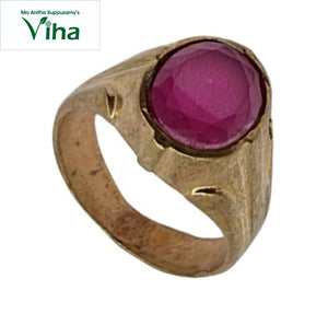 Impon Pink Stone Ring | Size - 22