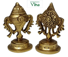 Perumal Sangu Chakaram (Brass pack of two)
