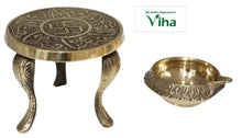 NilaiVasal Vilakku Set (Brass Stand With Brass Agal Vilakku)