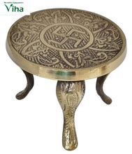 NilaiVasal Vilakku Set (Brass Stand With Brass Agal Vilakku)
