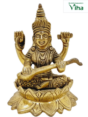 Saraswathi Statue Brass - 5