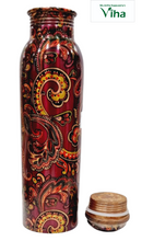 Designer Super Quality Copper Water Bottle (1litre)