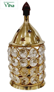 Crystal Lamp Brass - 6