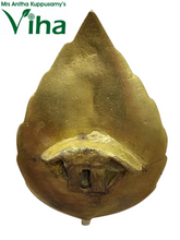 Leaf Krishna Wall Hanger Brass