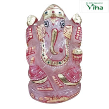 Rose Quartz Decorated Ganesha