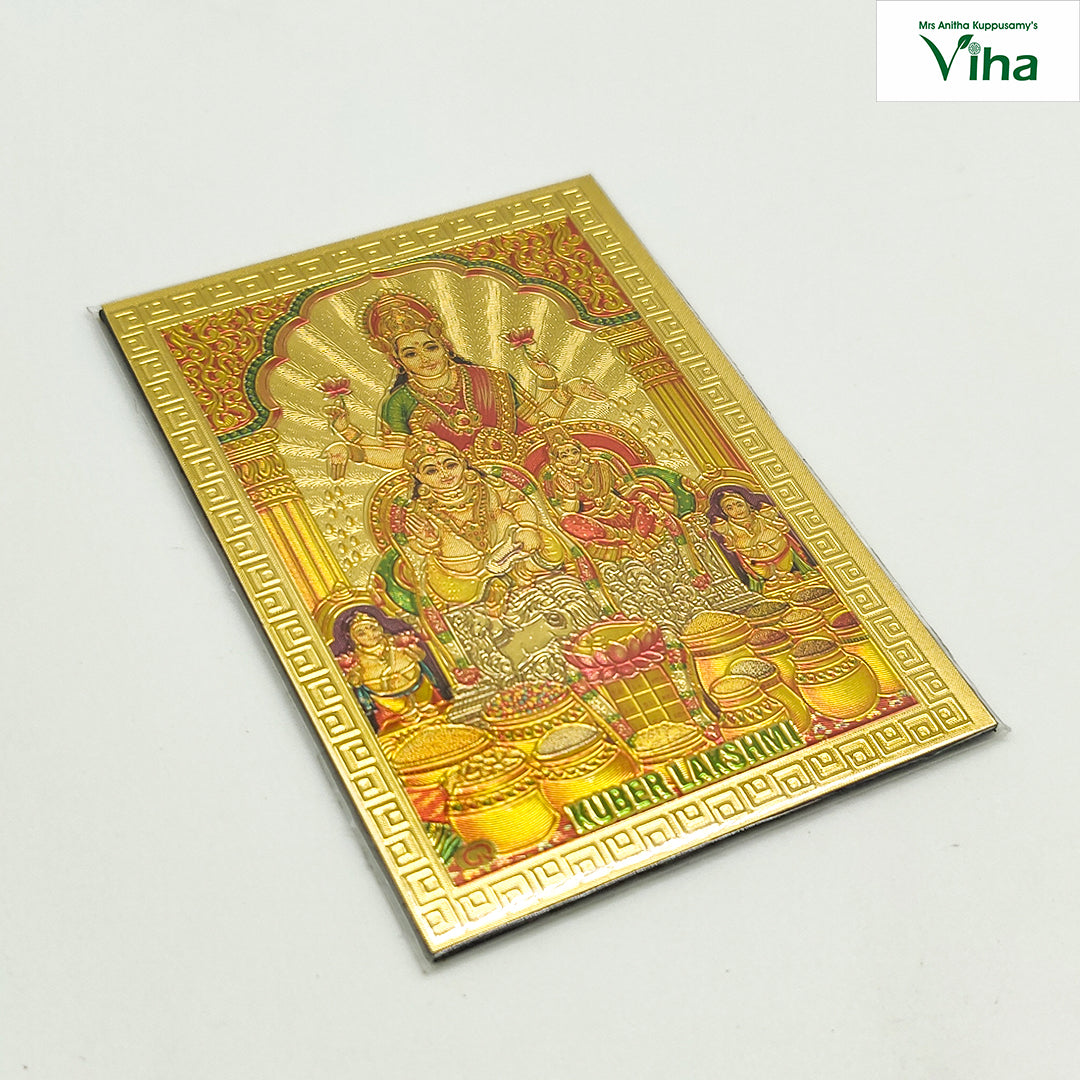 Metal Lakshmi Kuberar Photo Viha Online