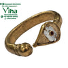 Impon Vel Ring with a teardrop-shaped terminal end