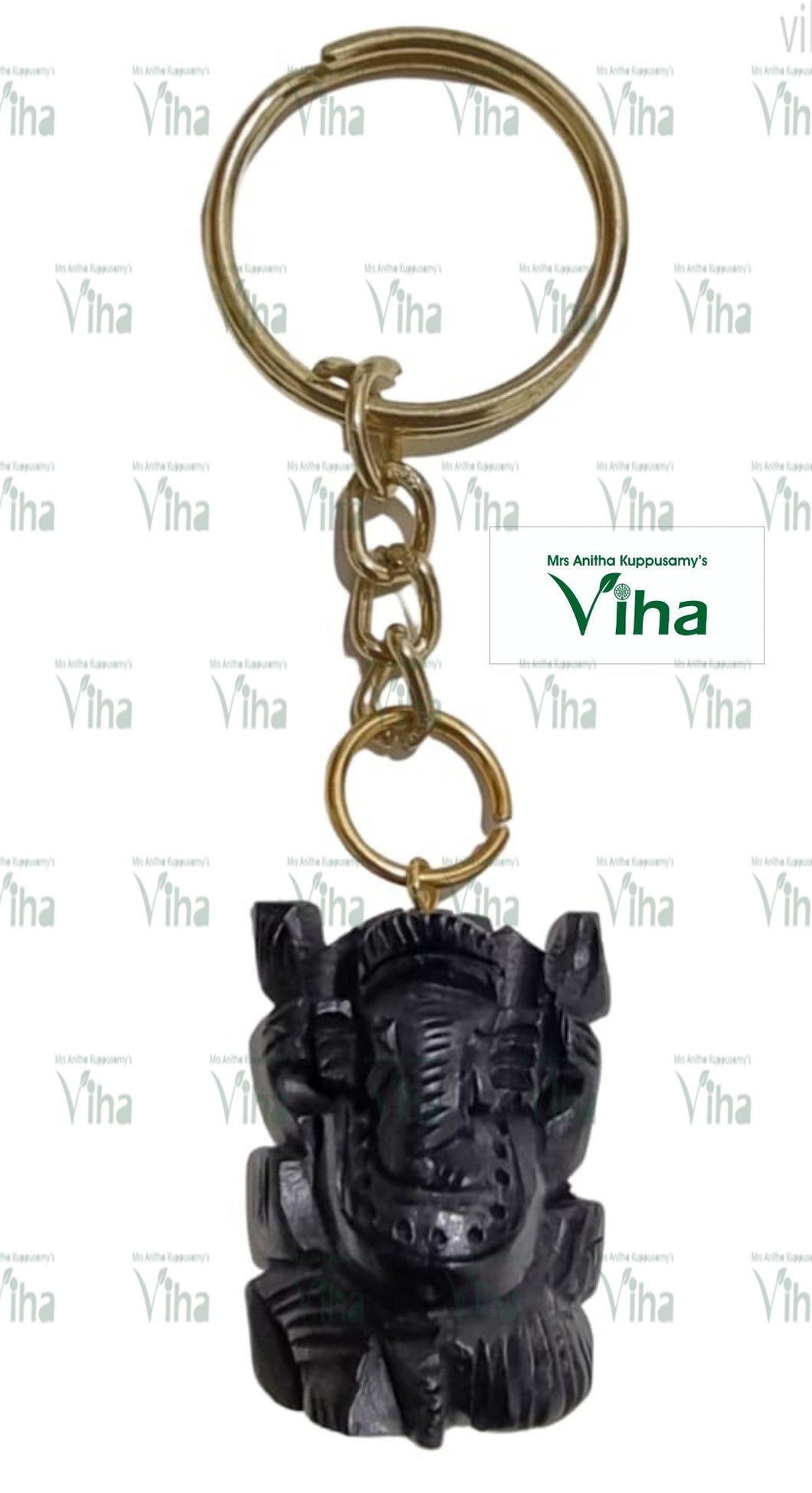 Karungali Wood Ganesha Key Chain