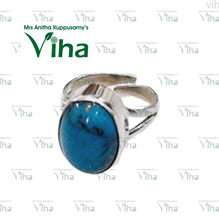 Turquoise Ring Silver Adjustable