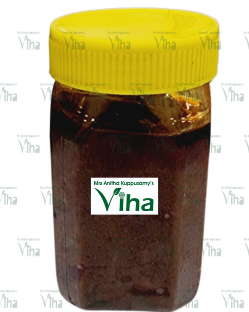 Onion Rice Mix in a transparent plastic jar with a yellow lid