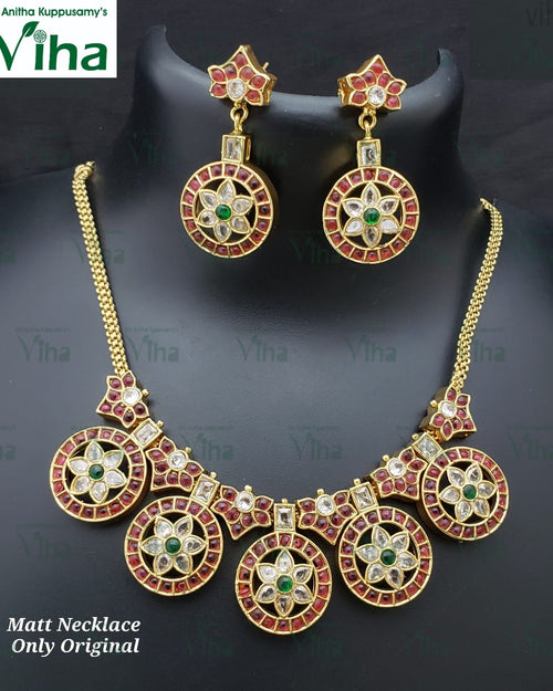 Premium Quality Necklace Set with matching necklace and earrings