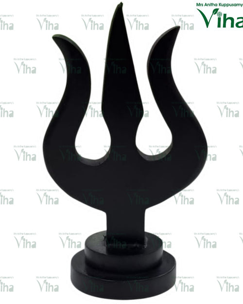 Karungali Wood Trishool, a trident carved from Karungali (ebony wood)