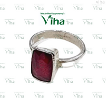 Ruby Silver Ring 3.61 Ct - Adjustable