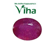 Original Manik / Ruby Stone - Oval Cut, one oval cut fuchsia stone with a polished surface finish
