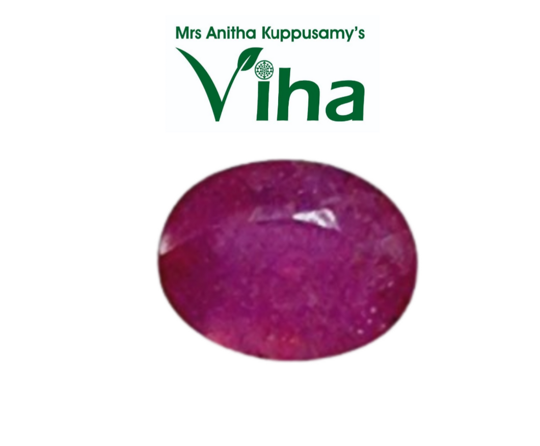 Original Manik / Ruby Stone - Oval Cut