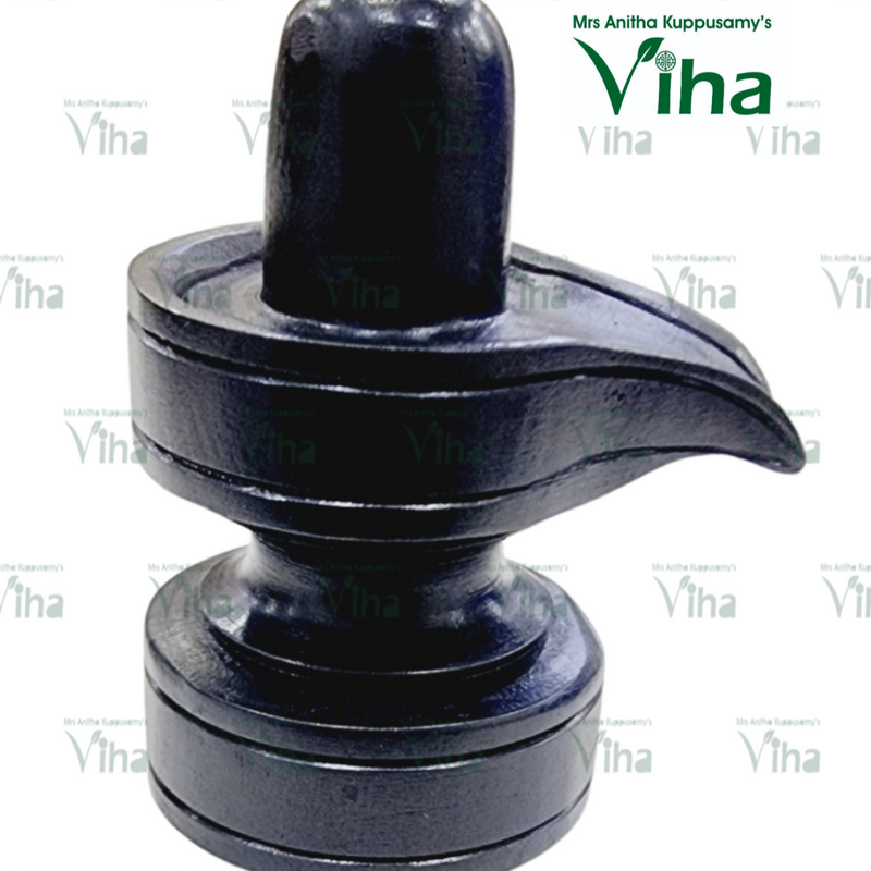 Karungali Wood Shivling, a small Shivling carved from Karungali (ebony wood)