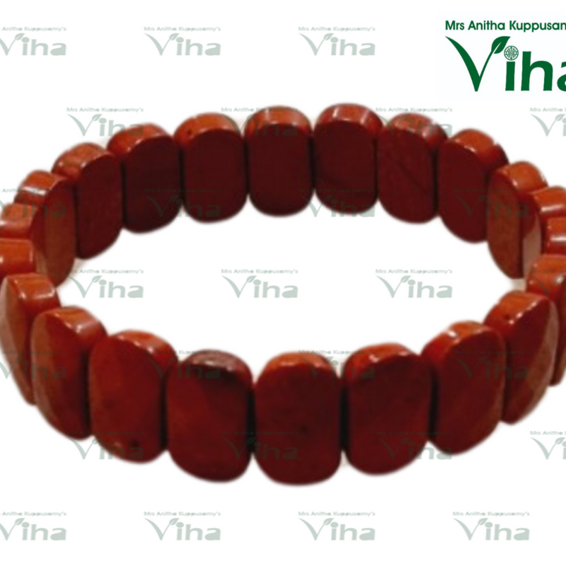 Red Jasper Bracelet with rectangular block beads