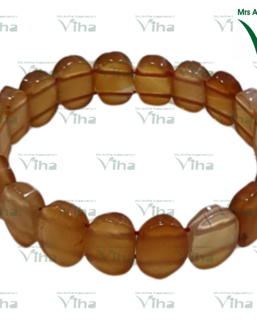 Carnelian Bracelet with faceted beads