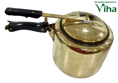 Brass Pressure Cooker - 2 litres