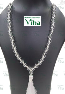 Sphatik Mala 6 mm Original - Diamond Cut