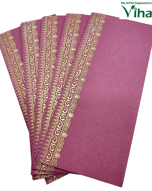 Gift Cover with fan arrangement and textured surface