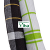 Kitchen Towel Set of 2 pieces, plaid pattern on one roll