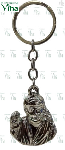 SaiBaba Keychain Metal