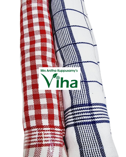 Kitchen Towel Set of 2 pcs, checkered pattern