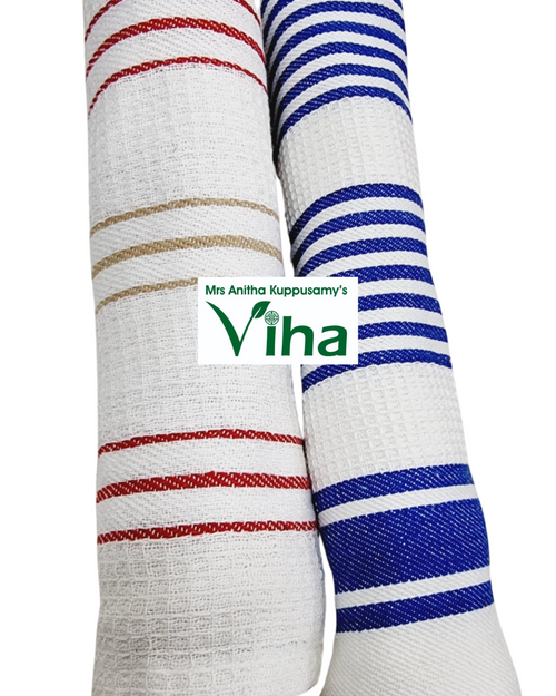 Kitchen Towel Set of 2 pcs, waffle weave texture