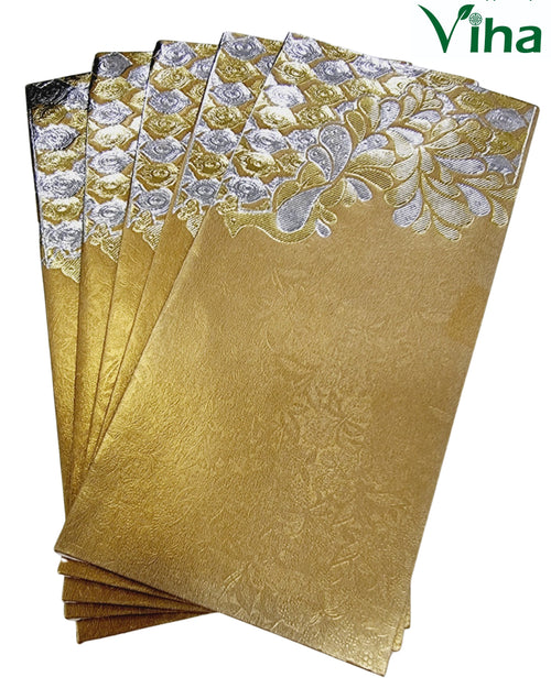 Gift Cover with peacock motif and fan arrangement