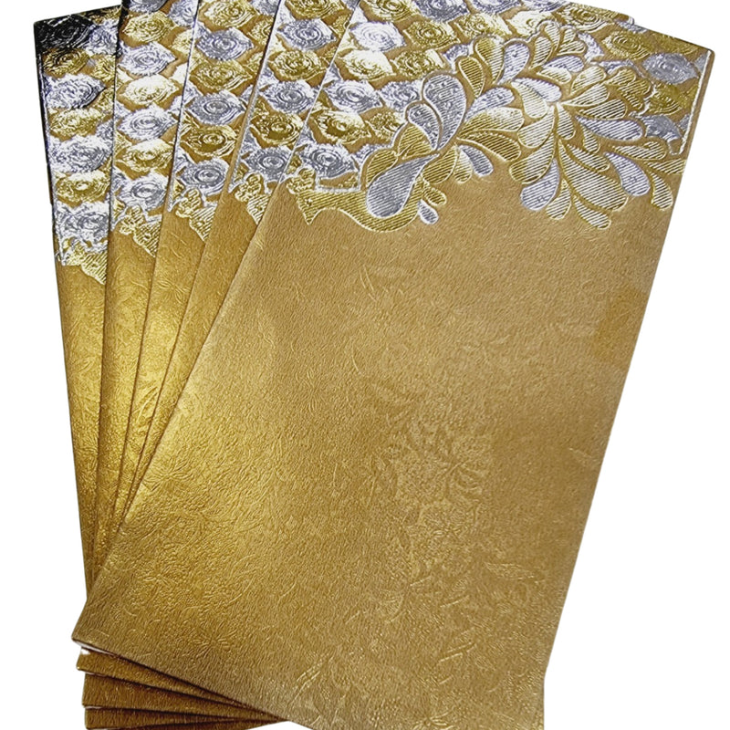 Gift Cover with peacock motif and fan arrangement