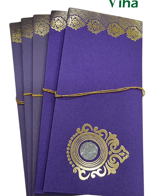 Gift Cover with string tied horizontally and decorative emblem